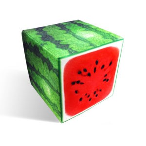 Watermelon cube seat