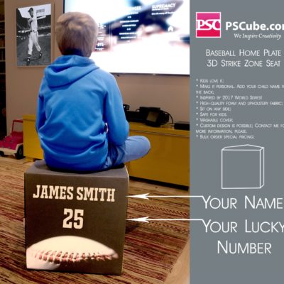 Baseball 3D strike zone home plate seat ottoman table footrest buy